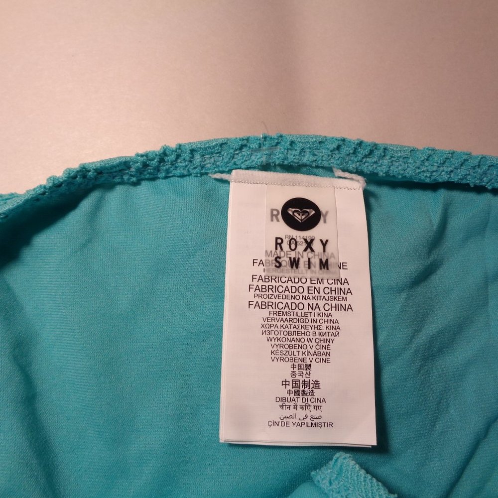 Roxy Size Small 70s LOWRIDER TIE SIDE Light Jade New Women's Bikini Bottom - Picture 7 of 13